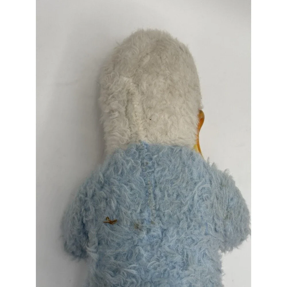 Vintage Walt Disney Productions DONALD DUCK Rubber Face Stuffed Plush Toy 12”